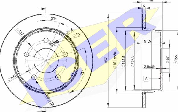 Icer 78BD3181-2 - Bremžu diski autospares.lv