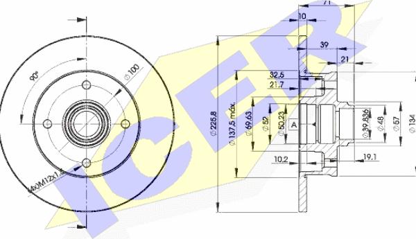 Icer 78BD3393-1 - Bremžu diski www.autospares.lv