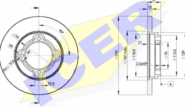 Icer 78BD3252-2 - Bremžu diski www.autospares.lv