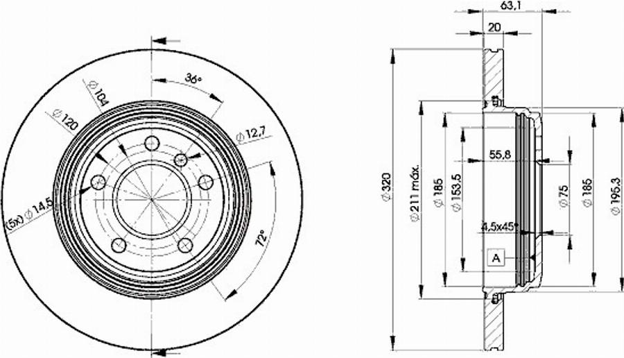 Icer 78BD3215 - Bremžu diski www.autospares.lv