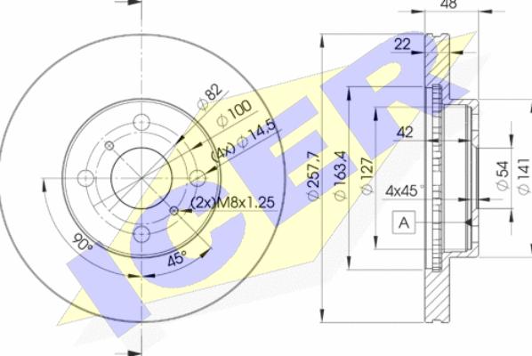 Icer 78BD2490-2 - Bremžu diski www.autospares.lv