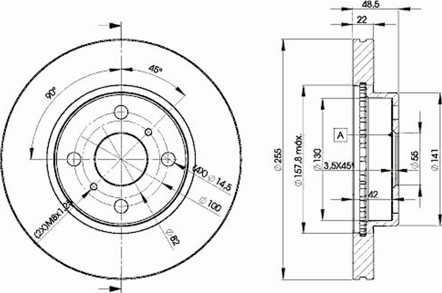 Icer 78BD2550 - Bremžu diski www.autospares.lv