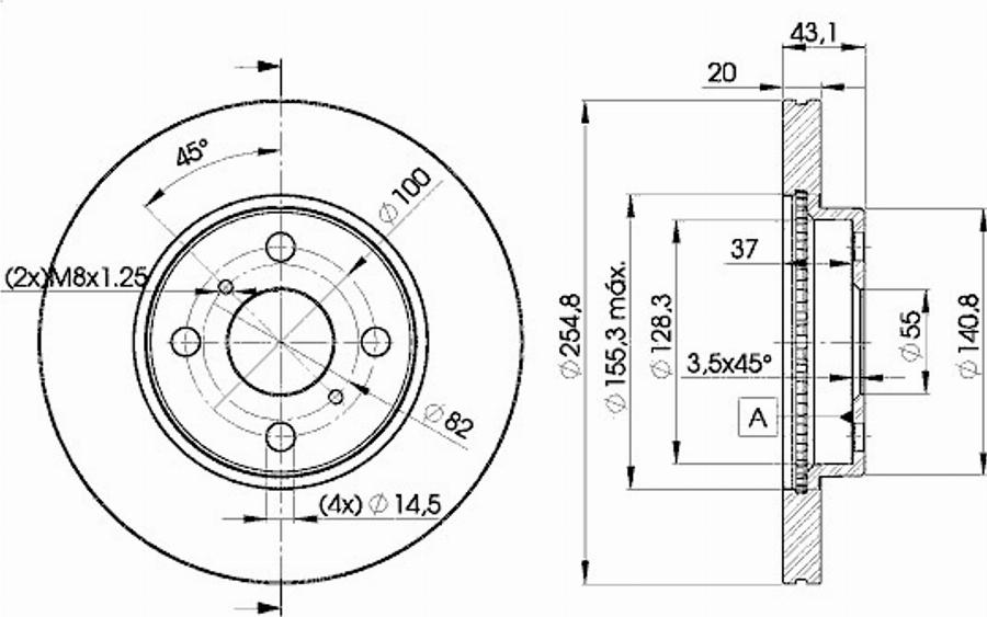 Icer 78BD2040 - Bremžu diski www.autospares.lv