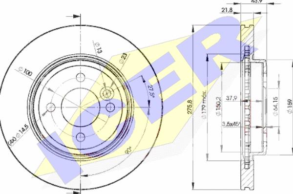 Icer 78BD2891-2 - Bremžu diski www.autospares.lv