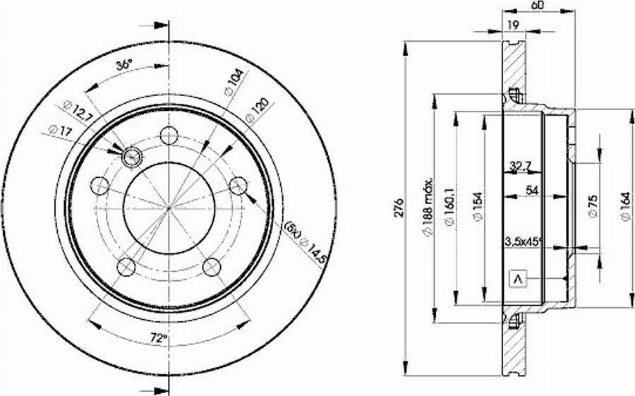 Icer 78BD2315 - Тормозной диск www.autospares.lv