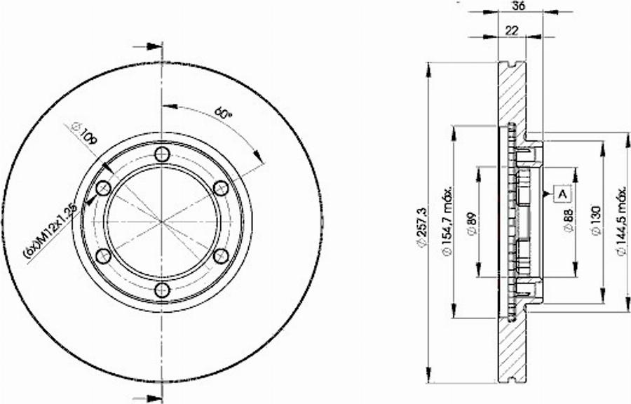 Icer 78BD2376 - Bremžu diski www.autospares.lv