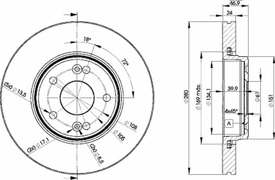 Icer 78BD2234 - Bremžu diski www.autospares.lv