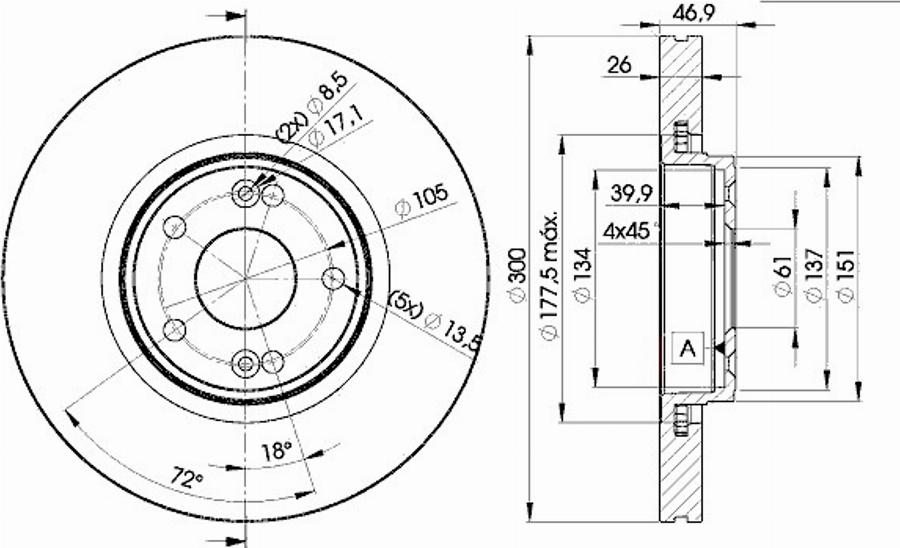 Icer 78BD2235 - Bremžu diski www.autospares.lv