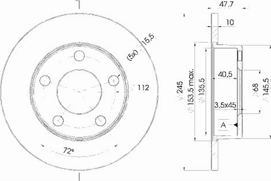 Icer 78BD2746 - Bremžu diski www.autospares.lv