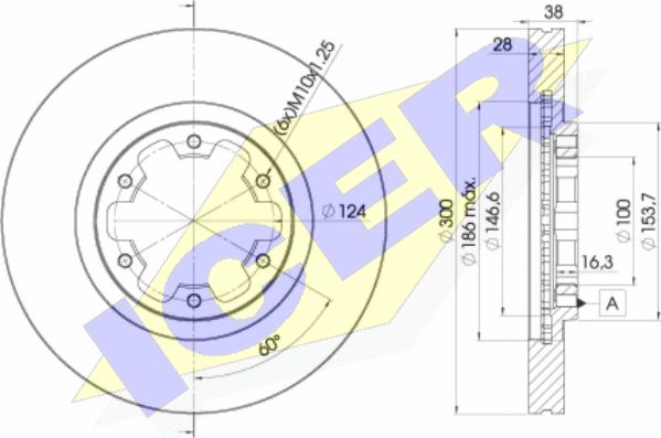 Icer 78BD2772-2 - Bremžu diski autospares.lv