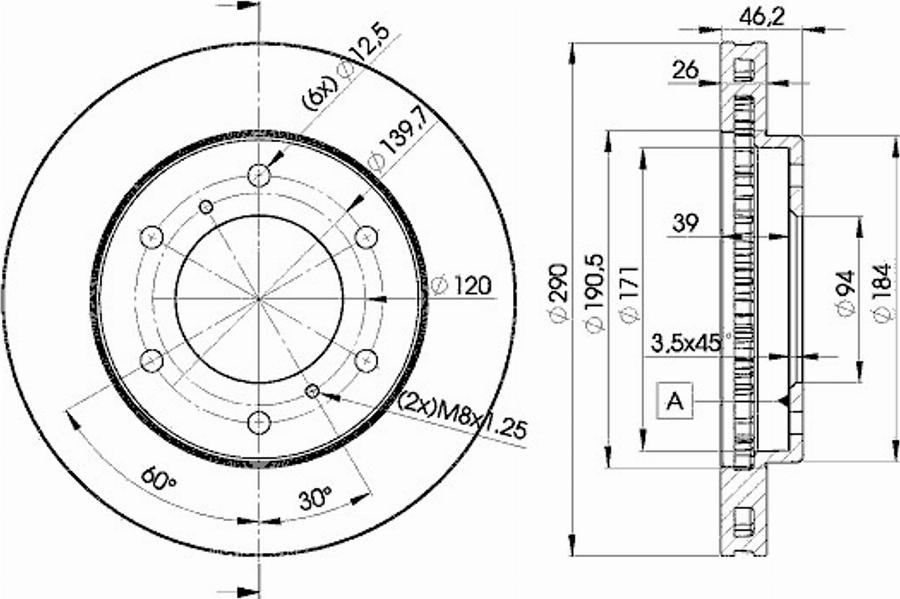 Icer 78BD7116 - Bremžu diski www.autospares.lv