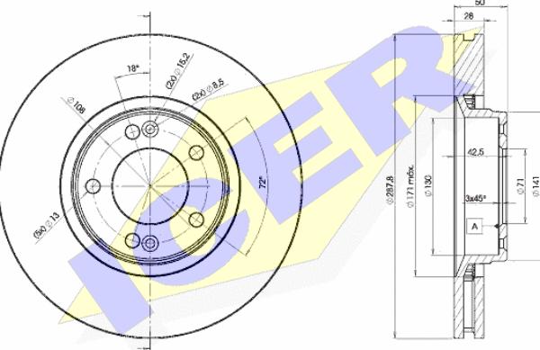 HELLA 8DD 355 107-861 - Bremžu diski autospares.lv