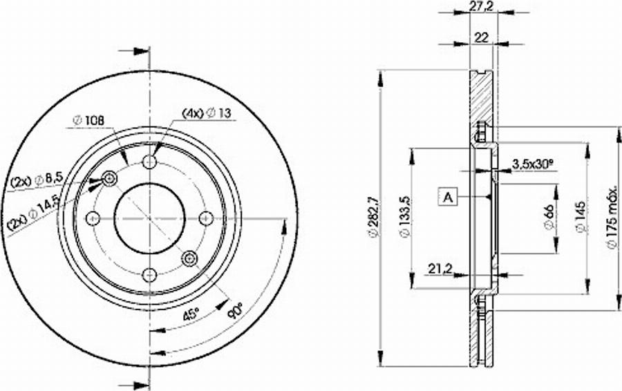 Icer 78BD7810 - Bremžu diski autospares.lv