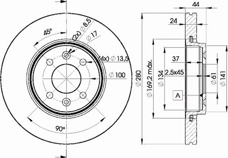 Icer 78BD7829 - Bremžu diski www.autospares.lv