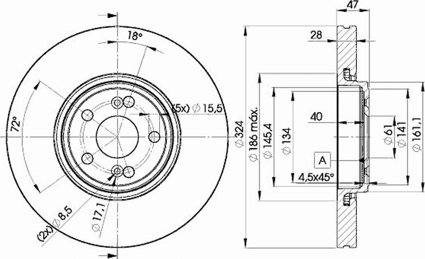 Icer 78BD7357 - Bremžu diski www.autospares.lv