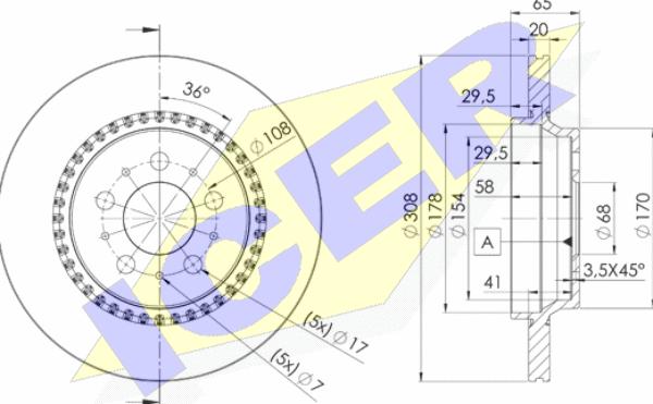 Icer 78BD7302-1 - Bremžu diski www.autospares.lv