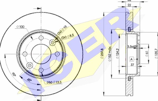 Icer 78BD7795-2 - Bremžu diski www.autospares.lv