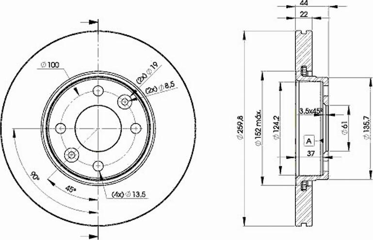 Icer 78BD7795 - Bremžu diski www.autospares.lv