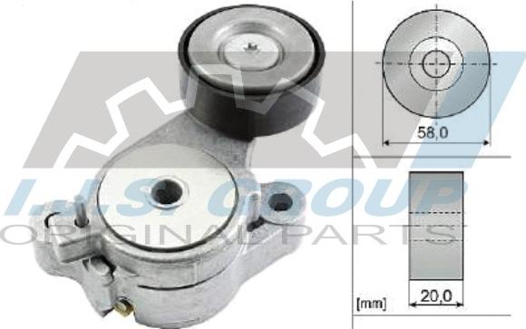 IJS GROUP 93-1488 - Belt Tensioner, v-ribbed belt www.autospares.lv