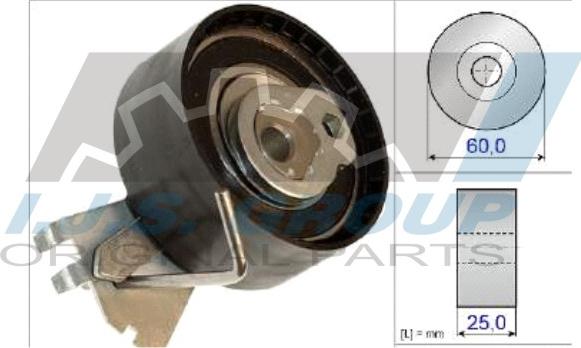 IJS GROUP 93-1096 - Spriegotājrullītis, Gāzu sadales mehānisma piedziņas siksna www.autospares.lv