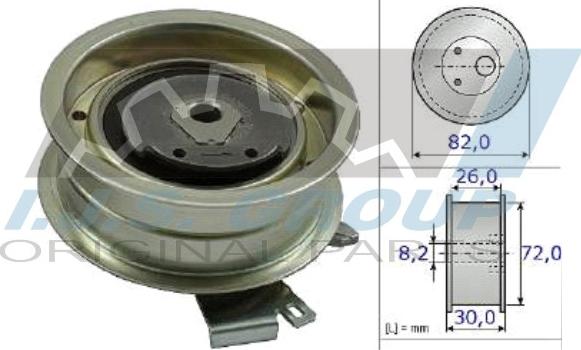 IJS GROUP 93-1146 - Tensioner Pulley, timing belt www.autospares.lv