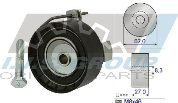 IJS GROUP 93-1172 - Натяжной ролик, зубчатый ремень ГРМ www.autospares.lv