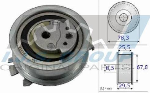 IJS GROUP 93-1841 - Spriegotājrullītis, Gāzu sadales mehānisma piedziņas siksna autospares.lv