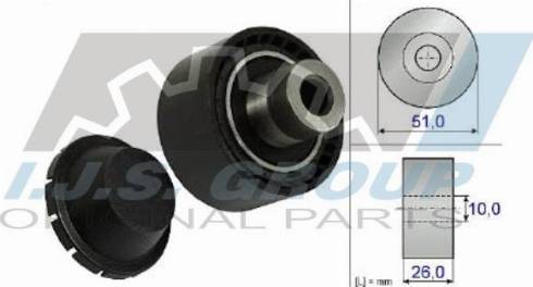 IJS GROUP 93-1305 - Pulley, v-ribbed belt www.autospares.lv