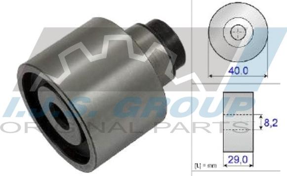 IJS GROUP 93-2126 - Направляющий ролик, зубчатый ремень ГРМ www.autospares.lv