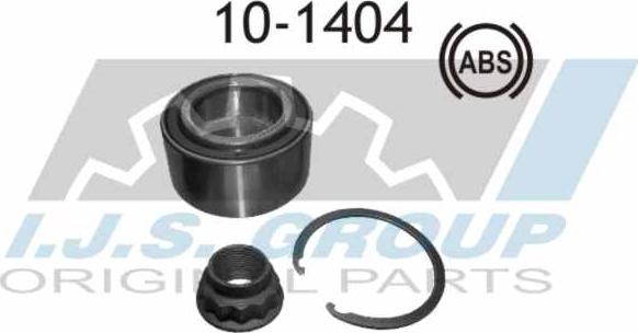 IJS GROUP 10-1404 - Подшипник ступицы колеса, комплект www.autospares.lv