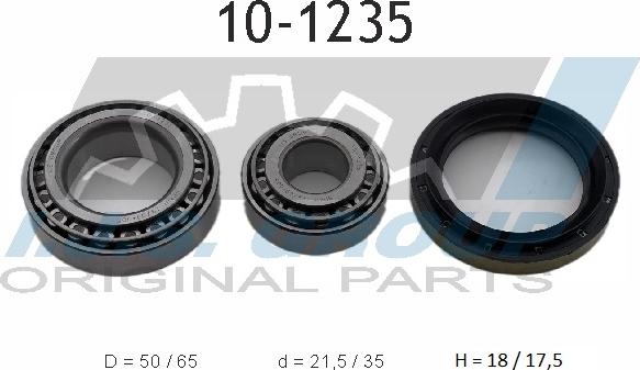 IJS GROUP 10-1235 - Wheel hub, bearing Kit www.autospares.lv