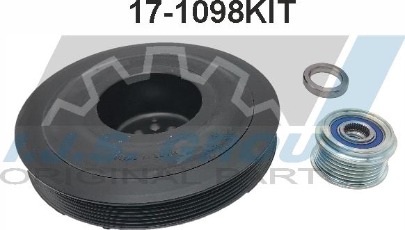 IJS GROUP 17-1098KIT - Piedziņas skriemelis, Kloķvārpsta www.autospares.lv