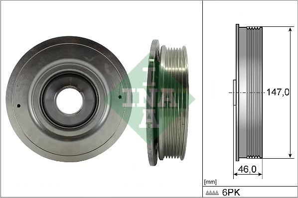 INA 544 0094 10 - Piedziņas skriemelis, Kloķvārpsta www.autospares.lv