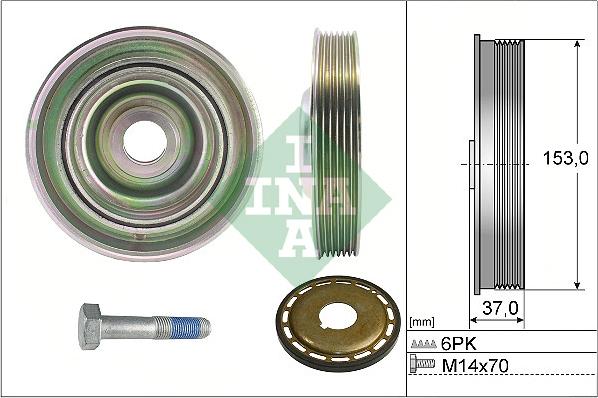 INA 544 0097 21 - Шкив коленчатого вала www.autospares.lv