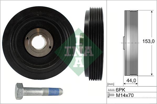 INA 544 0042 20 - Piedziņas skriemelis, Kloķvārpsta www.autospares.lv