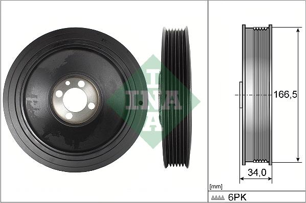 INA 544 0150 10 - Piedziņas skriemelis, Kloķvārpsta www.autospares.lv