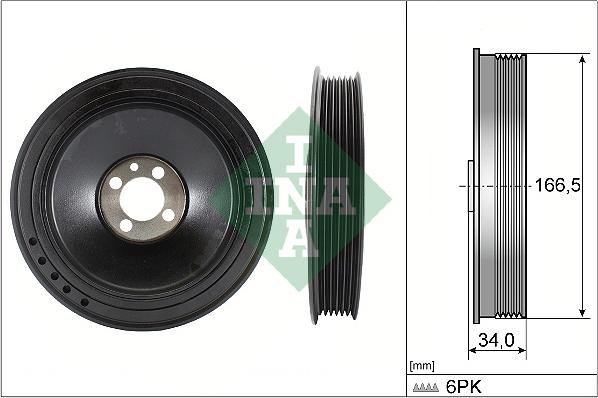 INA 544 0157 10 - Piedziņas skriemelis, Kloķvārpsta www.autospares.lv