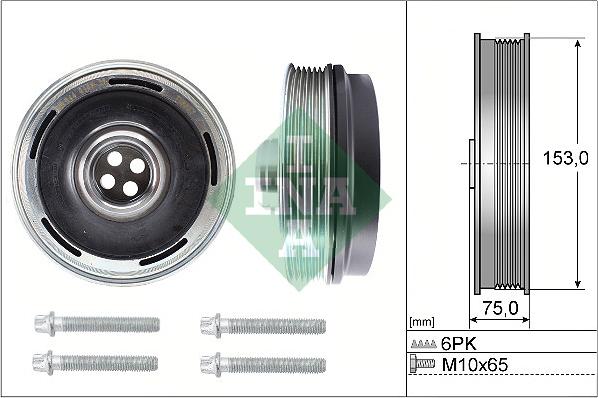 INA 544 0169 20 - Шкив коленчатого вала www.autospares.lv