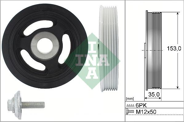 INA 544 0104 20 - Piedziņas skriemelis, Kloķvārpsta autospares.lv