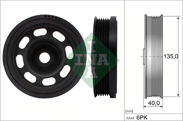 INA 544 0184 10 - Piedziņas skriemelis, Kloķvārpsta www.autospares.lv