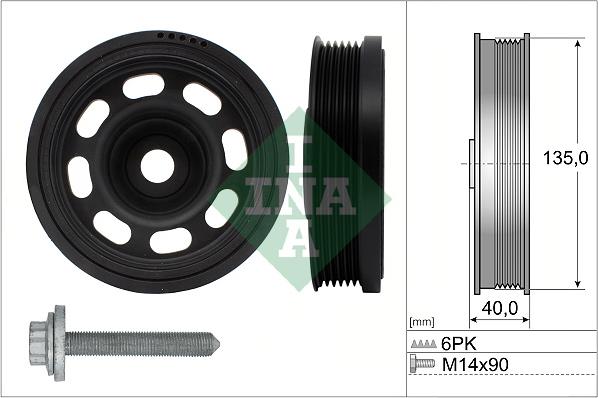 INA 544 0184 20 - Piedziņas skriemelis, Kloķvārpsta www.autospares.lv