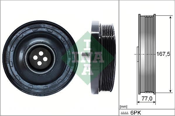 INA 544 0137 10 - Piedziņas skriemelis, Kloķvārpsta www.autospares.lv