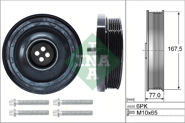 INA 544 0137 20 - Piedziņas skriemelis, Kloķvārpsta www.autospares.lv