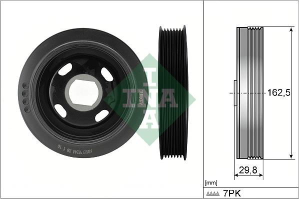 INA 544 0179 10 - Piedziņas skriemelis, Kloķvārpsta www.autospares.lv