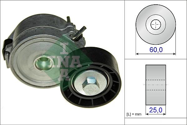 INA 534 0447 10 - Натяжитель, поликлиновый ремень www.autospares.lv