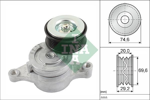 INA 534 0457 10 - Siksnas spriegotājs, Ķīļsiksna www.autospares.lv