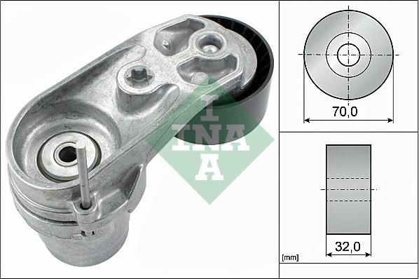 INA 534 0433 10 - Siksnas spriegotājs, Ķīļsiksna www.autospares.lv