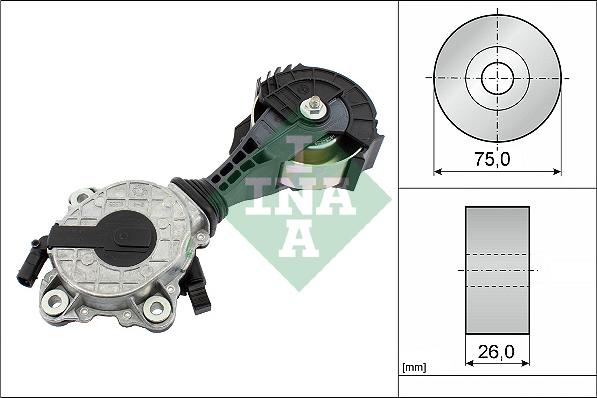 INA 534 0425 10 - Siksnas spriegotājs, Ķīļsiksna www.autospares.lv