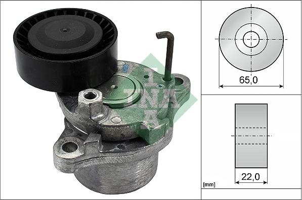 INA 534 0423 10 - Натяжитель, поликлиновый ремень www.autospares.lv