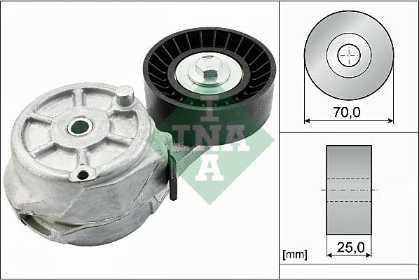 INA 534 0547 10 - Siksnas spriegotājs, Ķīļsiksna www.autospares.lv